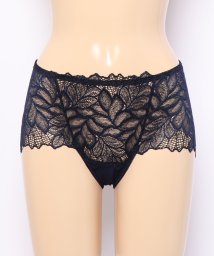 Lace Ladies(レースレディース)/レースたっぷりストレッチショーツ/ネイビー