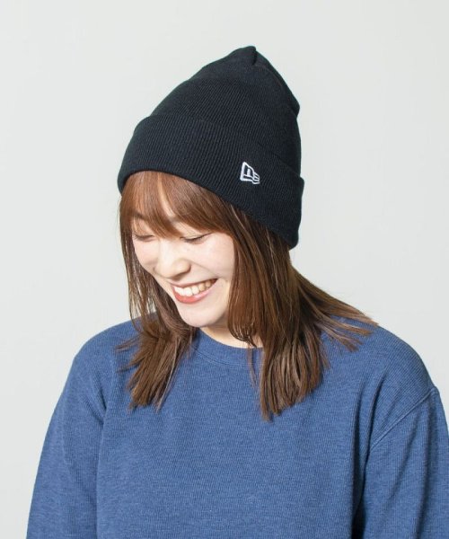 NEW ERA(ニューエラ)/NEW ERA  BASIC CUFF KNIT/ブラック系1