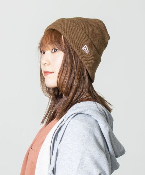 NEW ERA(ニューエラ)/NEW ERA  BASIC CUFF KNIT/ブラウン