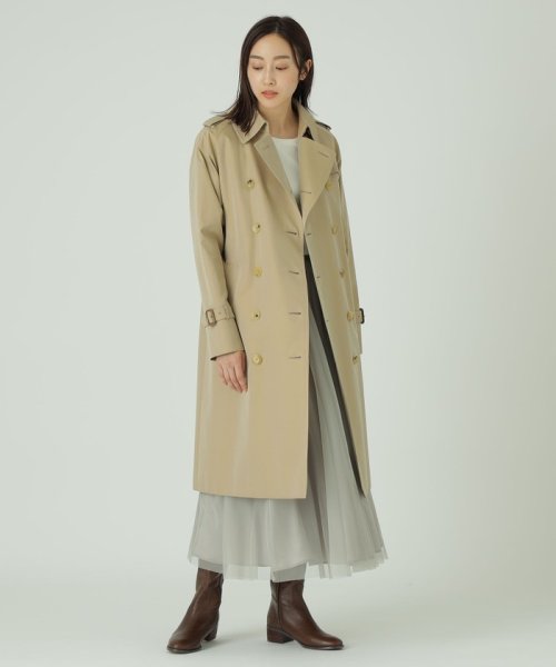 SANYO COAT(サンヨーコート)/＜100年コート＞クラシックダブルトレンチコート(三陽格子)/ベージュ