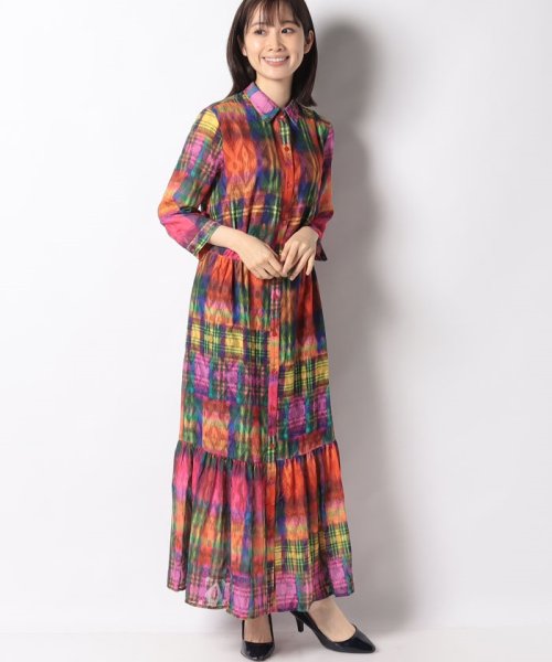 セール ワンピース3 4袖 Vilafranca デシグアル Desigual Magaseek