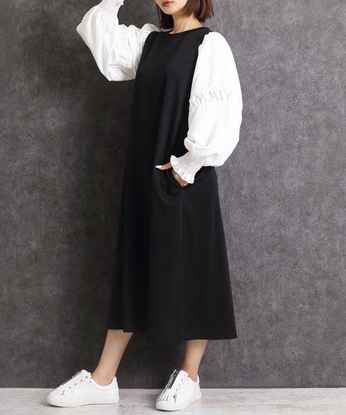セール 異素材袖ワンピース マーサ Martha Magaseek