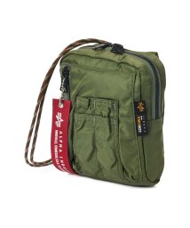 ALPHA INDUSTRIES(アルファインダストリーズ)/アルファインダストリーズ MA－1タイプ ショルダーバッグ ショルダーポーチ 縦型 ミニ 軽量 ALPHA INDUSTRIES TZ1068－66004/グリーン