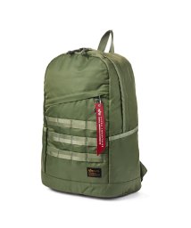 ALPHA INDUSTRIES(アルファインダストリーズ)/アルファインダストリーズ MA－1タイプ リュック デイパック 17L A4ファイル PC収納 メンズ ブランド ALPHA INDUSTRIES TZ1080/グリーン