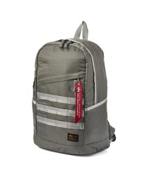 ALPHA INDUSTRIES(アルファインダストリーズ)/アルファインダストリーズ MA－1タイプ リュック デイパック 17L A4ファイル PC収納 メンズ ブランド ALPHA INDUSTRIES TZ1080/グレー