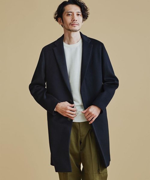 セール ナノ ユニバース Nano Universe Super140 Sメルトンチェスターコート Magaseek