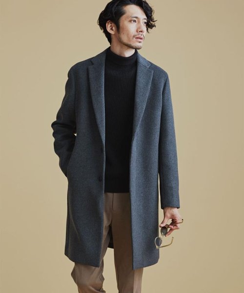 セール ナノ ユニバース Nano Universe Super140 Sメルトンチェスターコート Magaseek