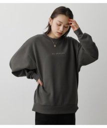 AZUL by moussy(アズールバイマウジー)/LAUNDRY BACK PHOTO SWEAT/L/BLK1