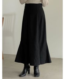Re:EDIT(リエディ)/[低身長サイズ有]起毛ツイルマーメイドスカート/ブラック