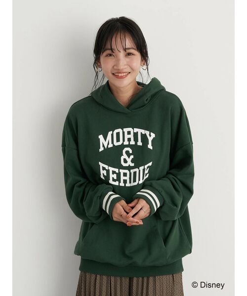 セール Morty Ferdie カレッジ風裏毛パーカー アースミュージック エコロジー Earth Music Ecology Magaseek