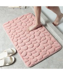 BACKYARD FAMILY(バックヤードファミリー)/バスマット 洗える bathmat01/ピンク