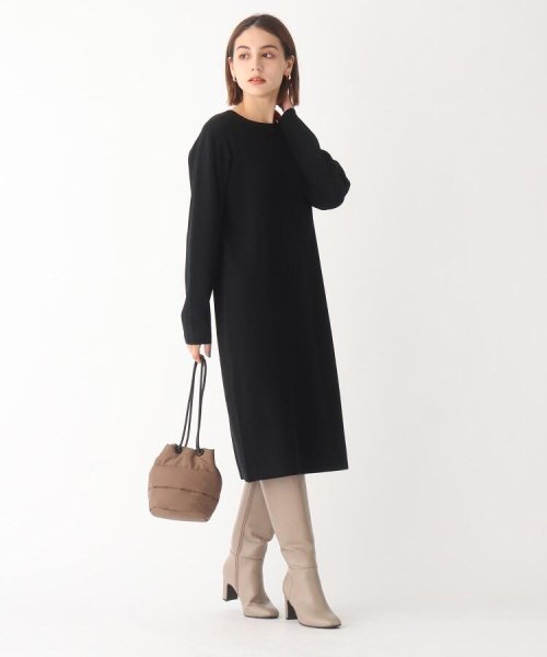 セール ボリュームスリーブニットワンピース Web限定アイテム オペークドットクリップ Opaque Clip Magaseek