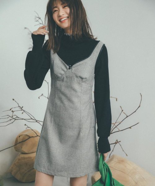 セール ペンタゴンネックミニ丈ワンピース フリーズマート Free S Mart Magaseek