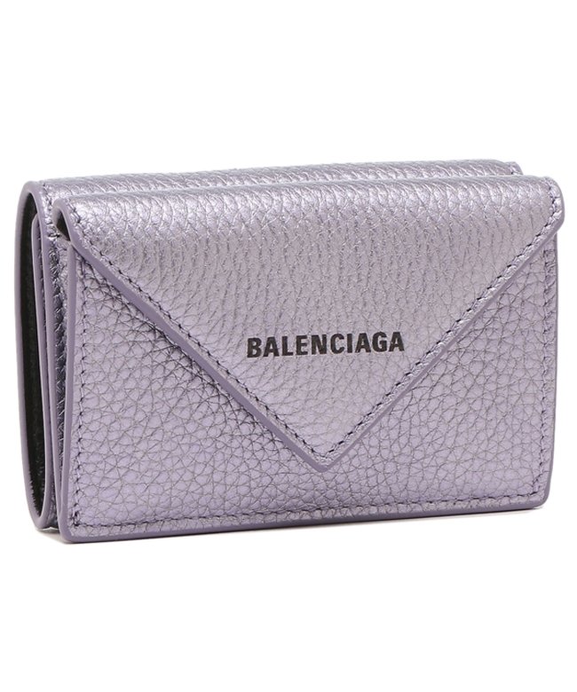 公式直営 三つ折り財布 ロゴ レディース レディース ミニ財布 ペーパー フリー パープル バレンシアガ バレンシアガ その他 Eaisg495 Balenciaga 5304 2101u オンラインストア通販売 Jlt Polinema Org