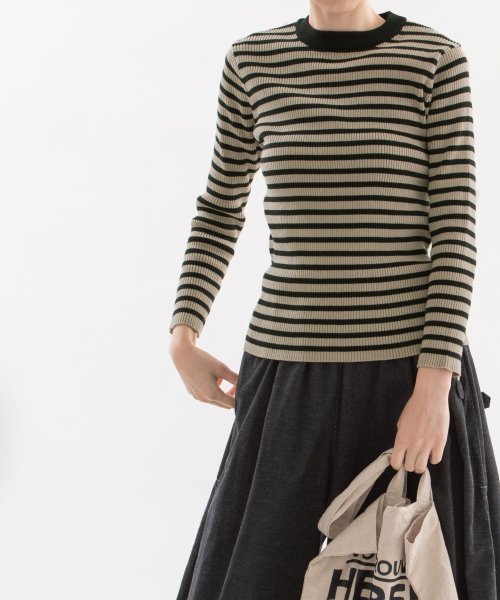 オーガニックコットンリブクルーネックニット ノップドゥノッド Nop De Nod Magaseek