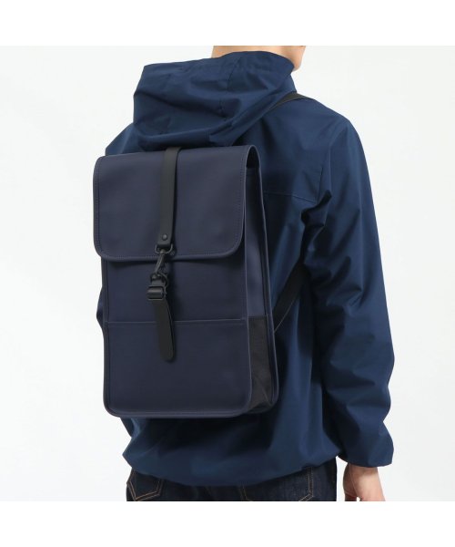 RAINS(レインズ)/レインズ リュック RAINS 防水 撥水 バックパック Backpack Mini リュックサック 通学 通勤 A4 B4 デイパック バッグ 1280/ブルー