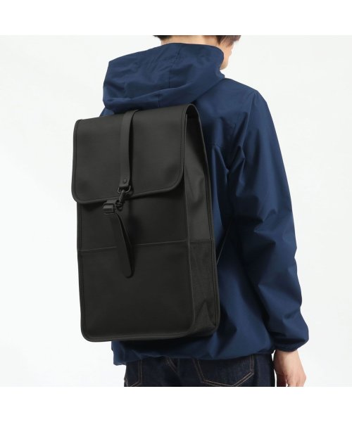 レインズ リュック 防水 撥水 Rains バックパック Backpack リュックサック 通学 通勤 B4 デイパック スクエア 薄型 かぶせ 12 レインズ Rains Magaseek