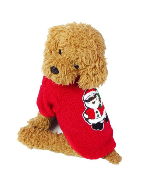 セール 犬 服 犬服 犬の服 フリース トレーナー 暖かい クリスマス Xmas サンタ ドッグウェア 秋 冬 秋冬 冬服 おしゃれ 可愛い 女の子 男の子 トイプー はっぴーdog Happy Dog Magaseek