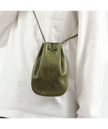 ARTS&CRAFTS(アーツアンドクラフツ)/アーツアンドクラフツ ショルダーバッグ ARTS&CRAFTS VEGETABLE HORSE LEATHER DROP SHAPE POUCH S /オリーブ