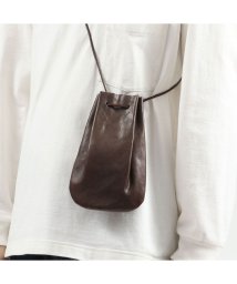 ARTS&CRAFTS(アーツアンドクラフツ)/アーツアンドクラフツ ショルダーバッグ ARTS&CRAFTS VEGETABLE HORSE LEATHER DROP SHAPE POUCH S /ダークブラウン