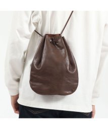 ARTS&CRAFTS(アーツアンドクラフツ)/アーツアンドクラフツ ショルダーバッグ ARTS&CRAFTS VEGETABLE HORSE LEATHER DROP SHAPE POUCH M/ダークブラウン