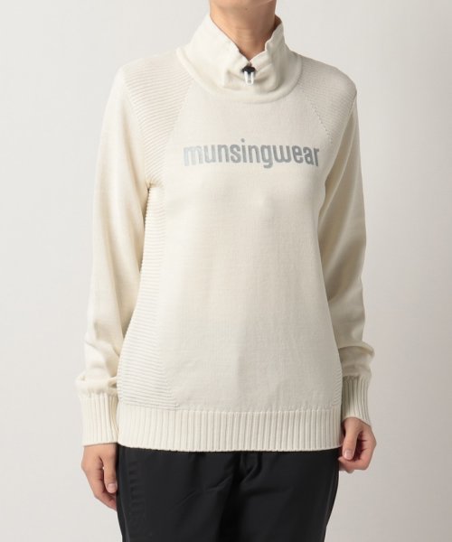 Munsingwear(マンシングウェア)/【ENVOY】スタンドカラー セーター【アウトレット】/ホワイト