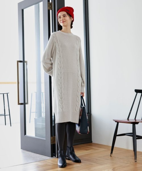 セール マッキントッシュ フィロソフィー Mackintosh Philosophy ケーブルニットワンピース Magaseek