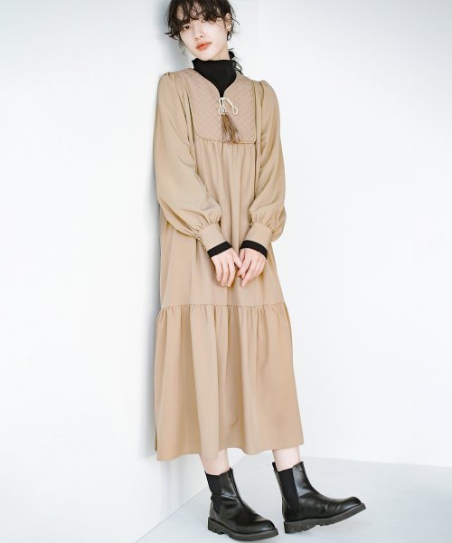 重ね着して長ーーい季節着られる 大人もルンとできちゃう キルティングがかわいいワンピース By Que Made Me ハコ Haco Magaseek