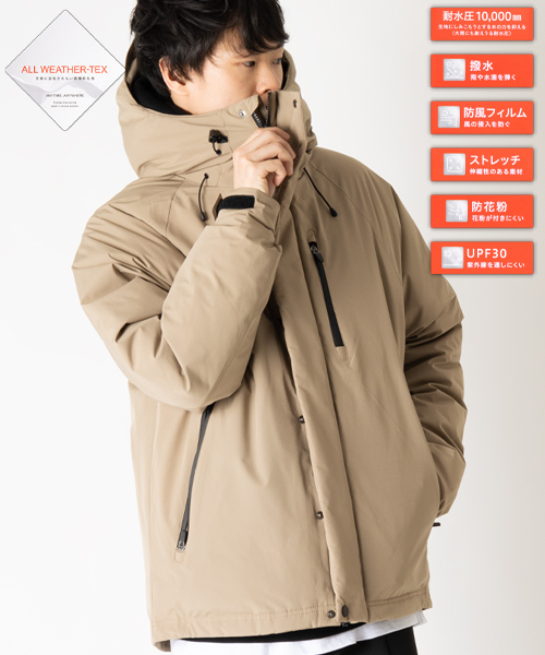 注目ブランド アメリカ屋 All Weather ダウンジャケット 撥水 防風 防花粉 ストレッチ生地 オーバー