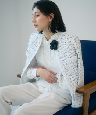 ANAYI/【Eternal Line 2022】ミックスツィードノーカラー ジャケット/504414734