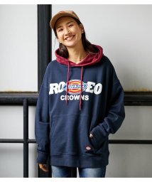 RODEO CROWNS WIDE BOWL(ロデオクラウンズワイドボウル)/DICKIESバイカラーパーカー/柄NVY5