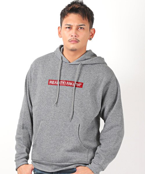 セール ボックスロゴ裏起毛パーカー パーカー メンズ スウェット 裏起毛 ボックスロゴ プリント プルオーバー ラグスタイル Luxstyle Magaseek