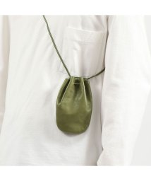 ARTS&CRAFTS(アーツアンドクラフツ)/アーツアンドクラフツ ショルダーバッグ ARTS&CRAFTS VEGETABLE HORSE LEATHER DROP SHAPE POUCH SS 巾着/オリーブ