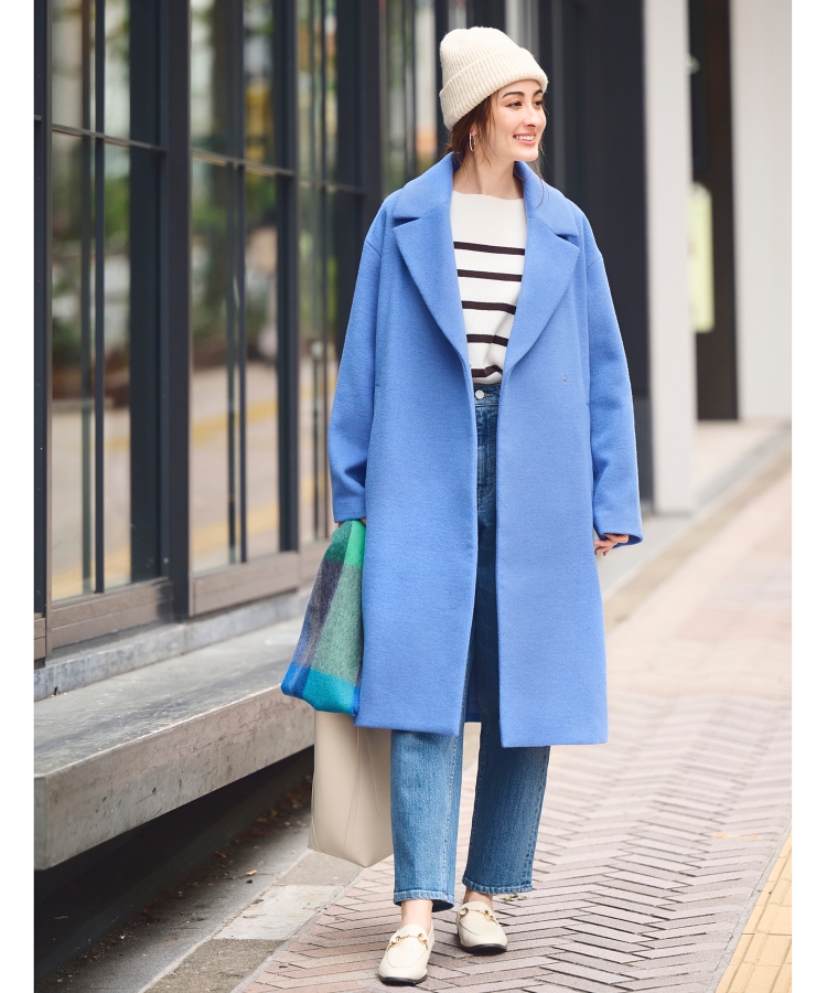 チェスターコート(ブルー・ネイビー・青色)のファッション通販 - MAGASEEK
