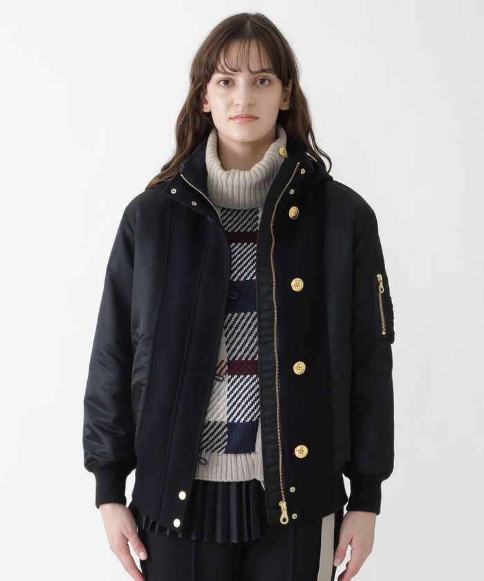 Blue Lab：EZUMi】ナイロンツイルMA-1ジャケット