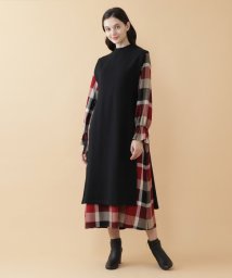 オンラインストア限定 スウェットベストレイヤードワンピース Blue Label Crestbridge Blue Label Crestbridge Magaseek