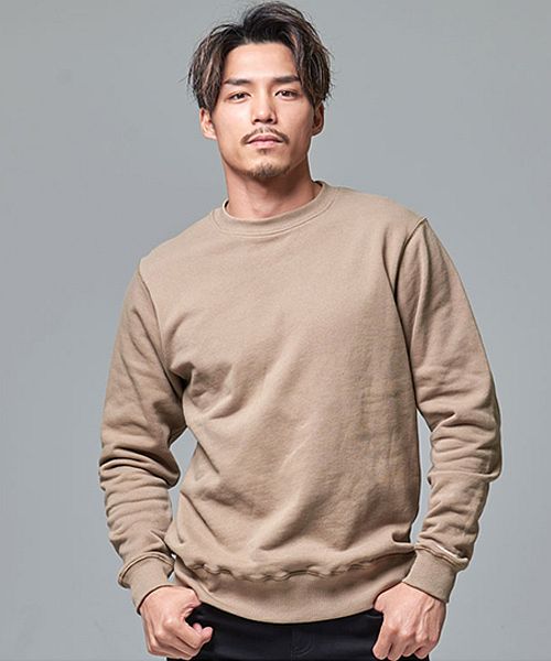 Goodwear USAコットンクルーネック長袖裏毛トレーナー スウェット