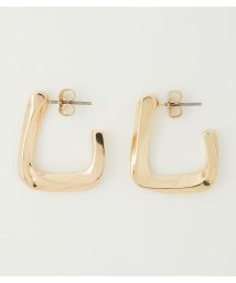 AZUL by moussy(アズールバイマウジー)/SQUARE METAL EARRINGS/L/GLD1