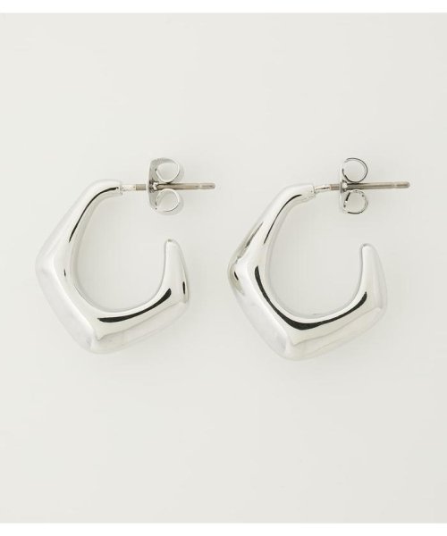 AZUL by moussy(アズールバイマウジー)/MINI SQUARE HOOP EARRINGS/SLV