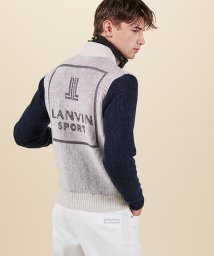 LANVIN SPORT(ランバン スポール)/フルジップセーター【ヒートナビ/ウォッシャブル】【アウトレット】/グレー