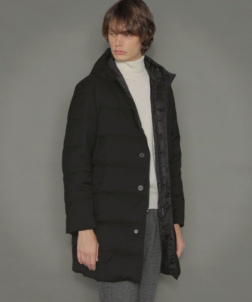 MACKINTOSH LONDON(MACKINTOSH LONDON（メンズ）)/【DUNKELD HOOD ML DOWN】グログランストレッチダウンコート/ブラック