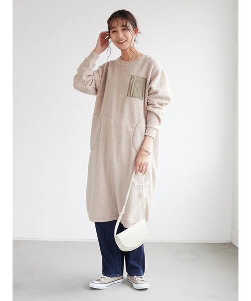セール ポケット付きボアワンピース クラフトスタンダードブティック Craft Standard Boutique Magaseek
