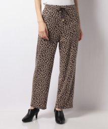 MICA&DEAL(マイカアンドディール)/leopard straight pants/BEIGE