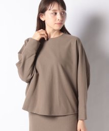 MICA&DEAL(マイカアンドディール)/【セットアップ対応商品】stripe dolman blouse/BEIGE