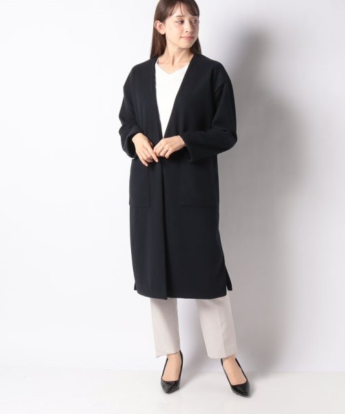 MICA&DEAL(マイカアンドディール)/wool light coat/D/NAVY