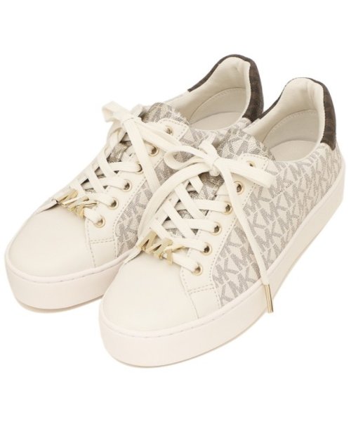 マイケルコース アウトレット スニーカー ポピーレースアップ バニラ レディース Michael Kors 49sopofs2b Vanilla マイケルコース Michael Michael Kors Magaseek