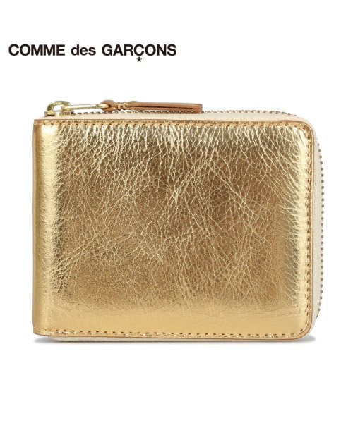 COMME des GARCONS(コムデギャルソン)/ コムデギャルソン COMME des GARCONS 財布 二つ折り メンズ レディース ラウンドファスナー GOLD AND SILVER WALLET ゴ/ゴールド