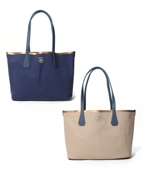 Editors Draw(エディターズドロー)/STUART Reversible Tote Bag M　リバーシブル トートバック/Navy