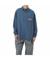 MAC HOUSE(men)(マックハウス（メンズ）)/VISION STREET WEAR ヴィジョンストリートウェア 恐竜刺繍シャツ 1705013－Z/ネイビー