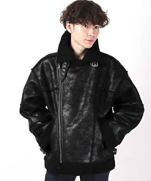 セール フェイクムートンワイドライダースジャケット ライダースジャケット メンズ フェイクムートン 裏ボア ラグスタイル Luxstyle Magaseek セール フェイクムートンワイドライダースジャケット ライダースジャケット メンズ フェイクムートン 裏ボア ラグスタイル Luxstyle Magaseek